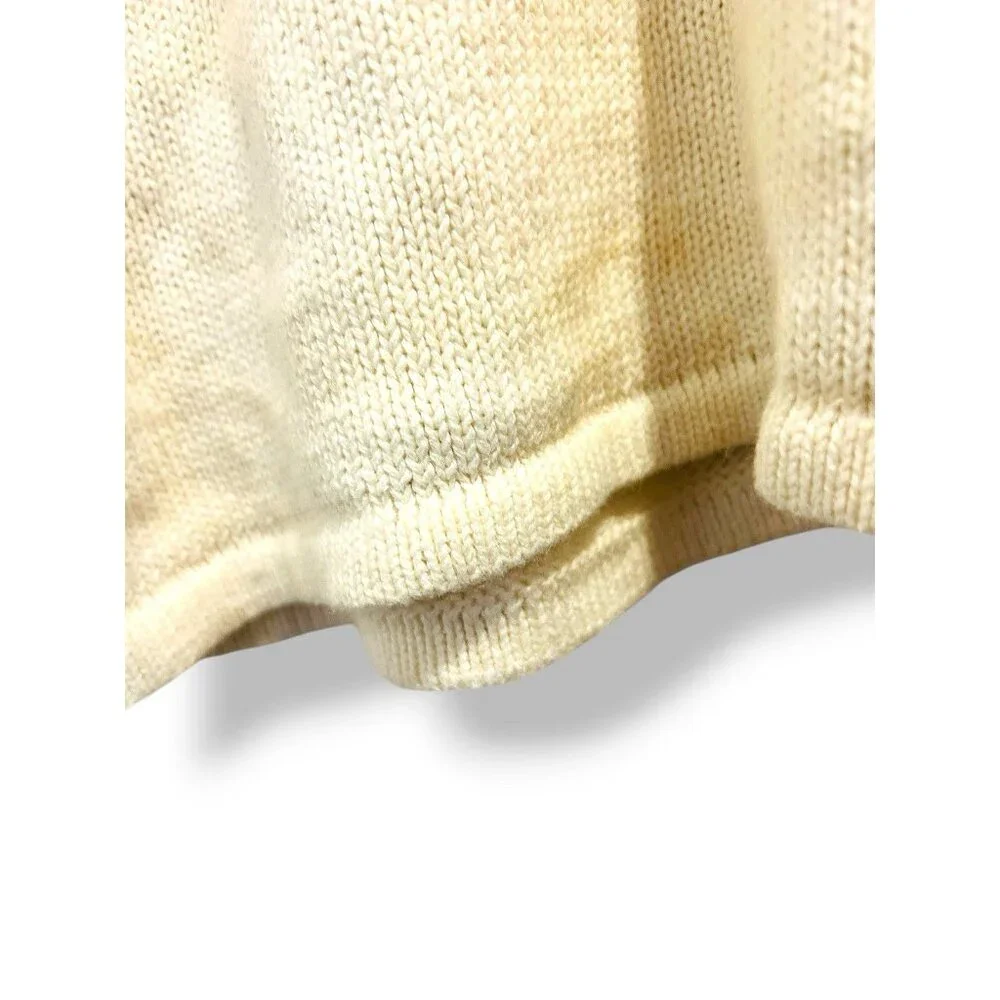 Vintage Cardinal Sweater Extra Large Beaded Sequin‎ Pearl Holiday Zipper Closure - Picture 14 of 15